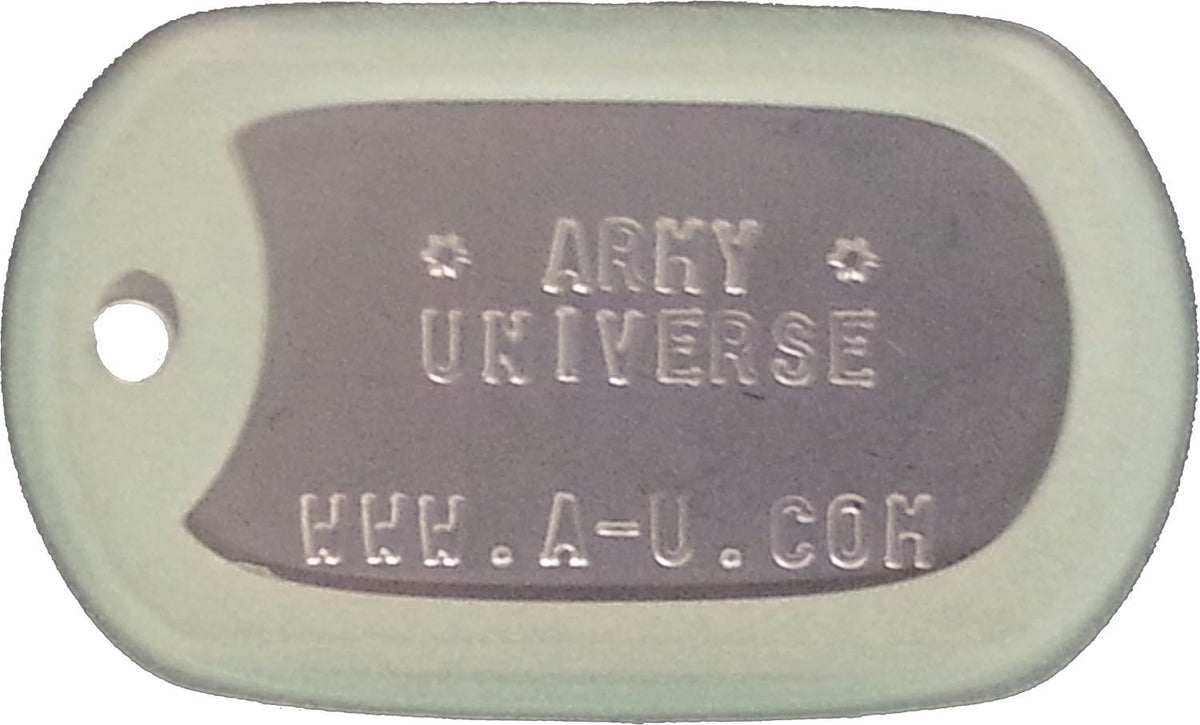 US Military Dog Tag Set - ID Matte Metal ID Dog Tags Necklace Complete Set with 2 Chains and 2 Silencers