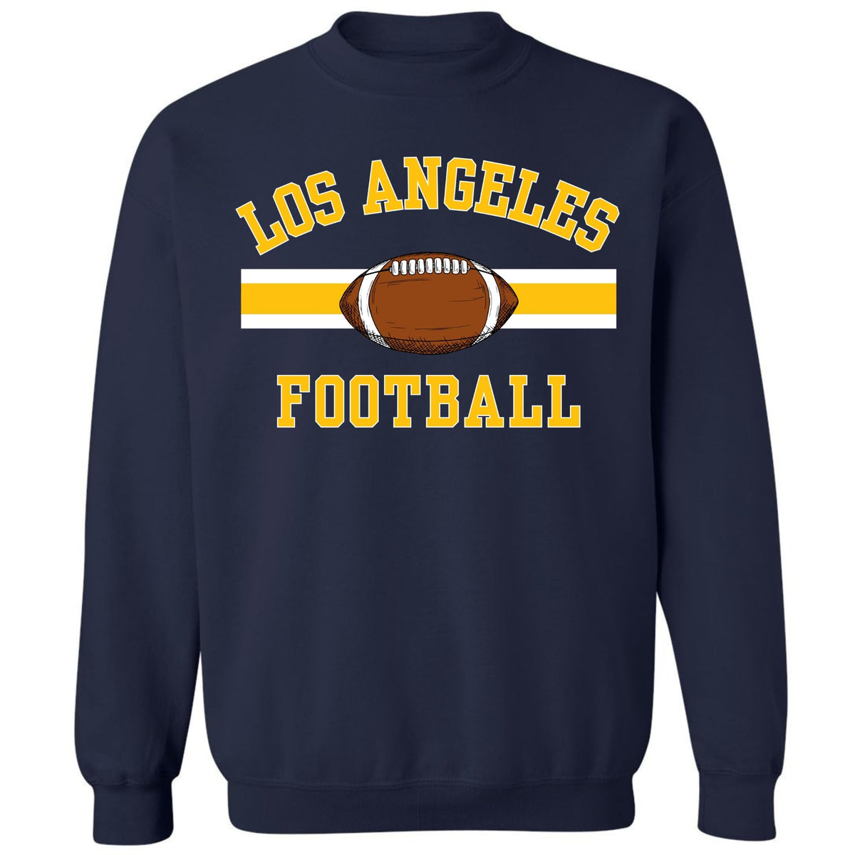 National Football US City League Teams Crewneck Sweatshirt | USA City Warm Sports Fan Gameday Pullover