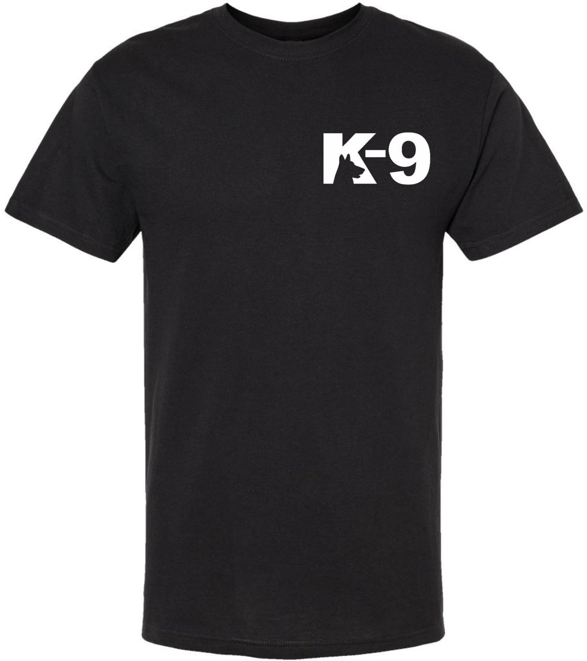K9 Canine Bold Police Dog T-Shirt | Double Sided K-9 Law Enforcement Dogs Handler Tee Shirt