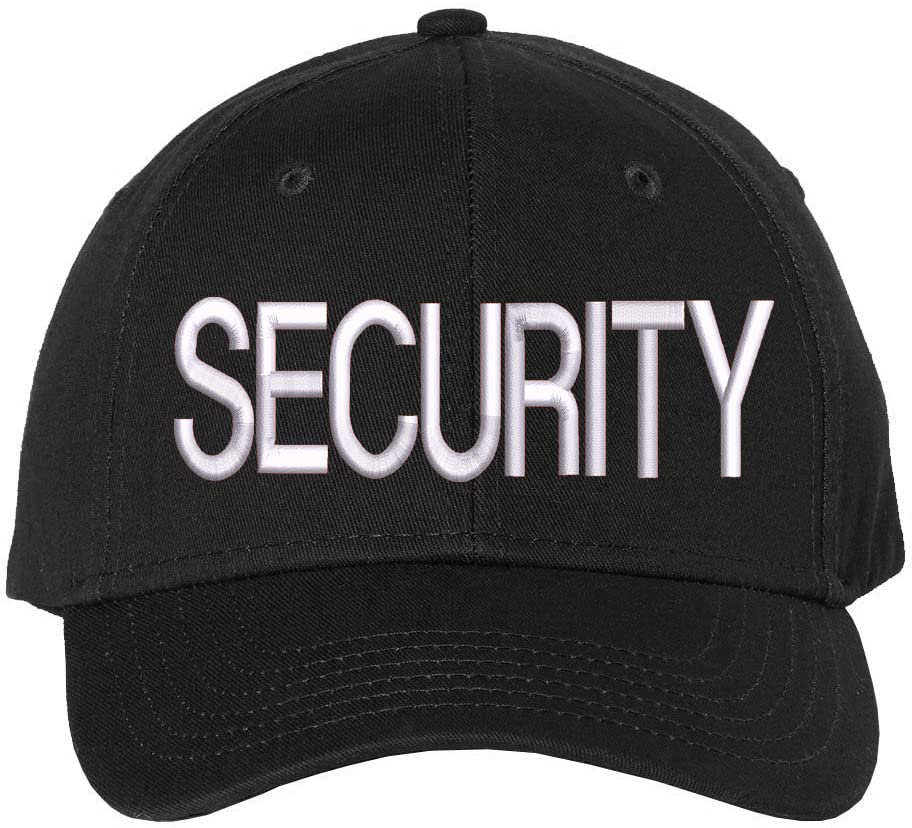 SECURITY Baseball Hat | LARGE Embroidered Structured Adjustable Uniform Guard Officer Official Bouncer Bodyguard Cap