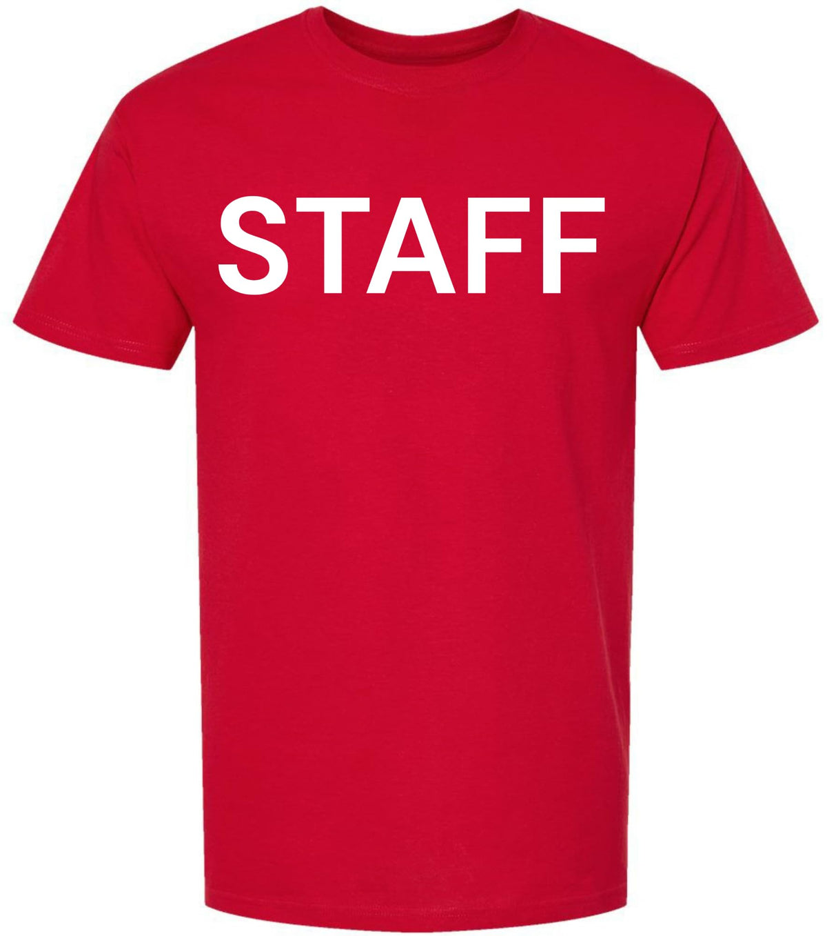 Staff T-Shirt - 100% Cotton Crewneck Tee - Short Sleeve