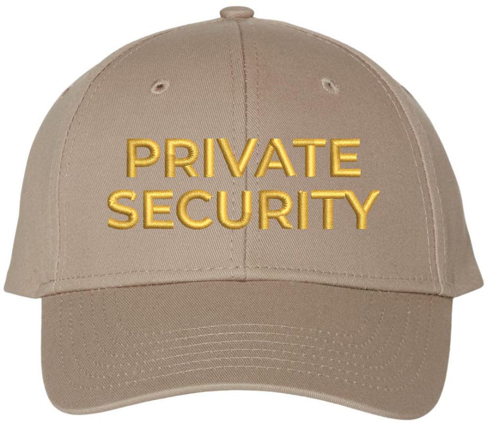 Private Security Embroidered Baseball Cap Guard Officer Detective Personal Protection Work Hat