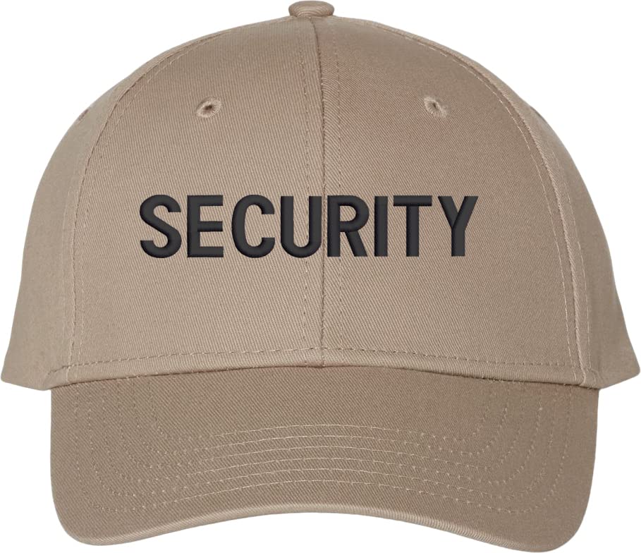 Security Baseball Hat | Embroidered Hat for Security Guard Uniform Officer Bouncer Bodyguard Cap for Men & Women