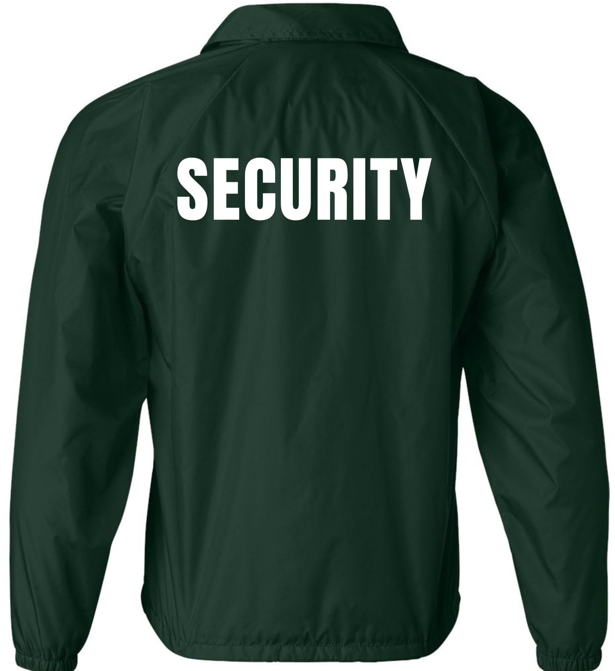 Security Jacket Double Sided Lightweight Coaches Guard Bouncer Windbreaker Coat