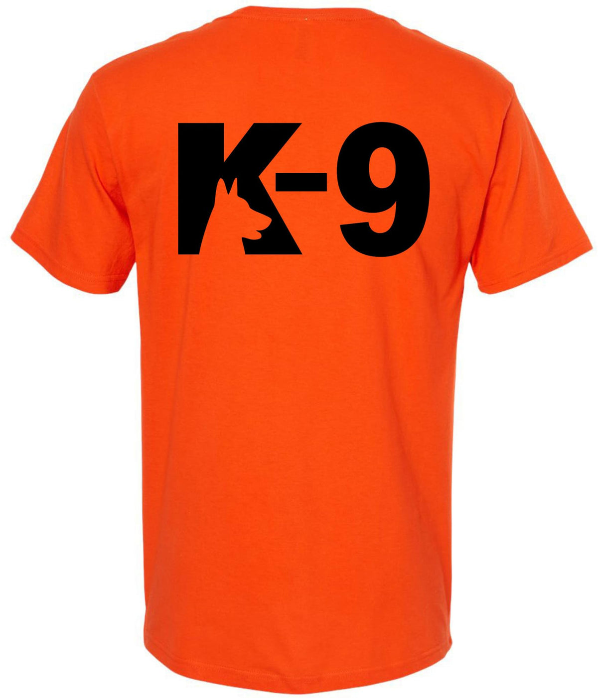K9 Canine Bold Police Dog T-Shirt | Double Sided K-9 Law Enforcement Dogs Handler Tee Shirt
