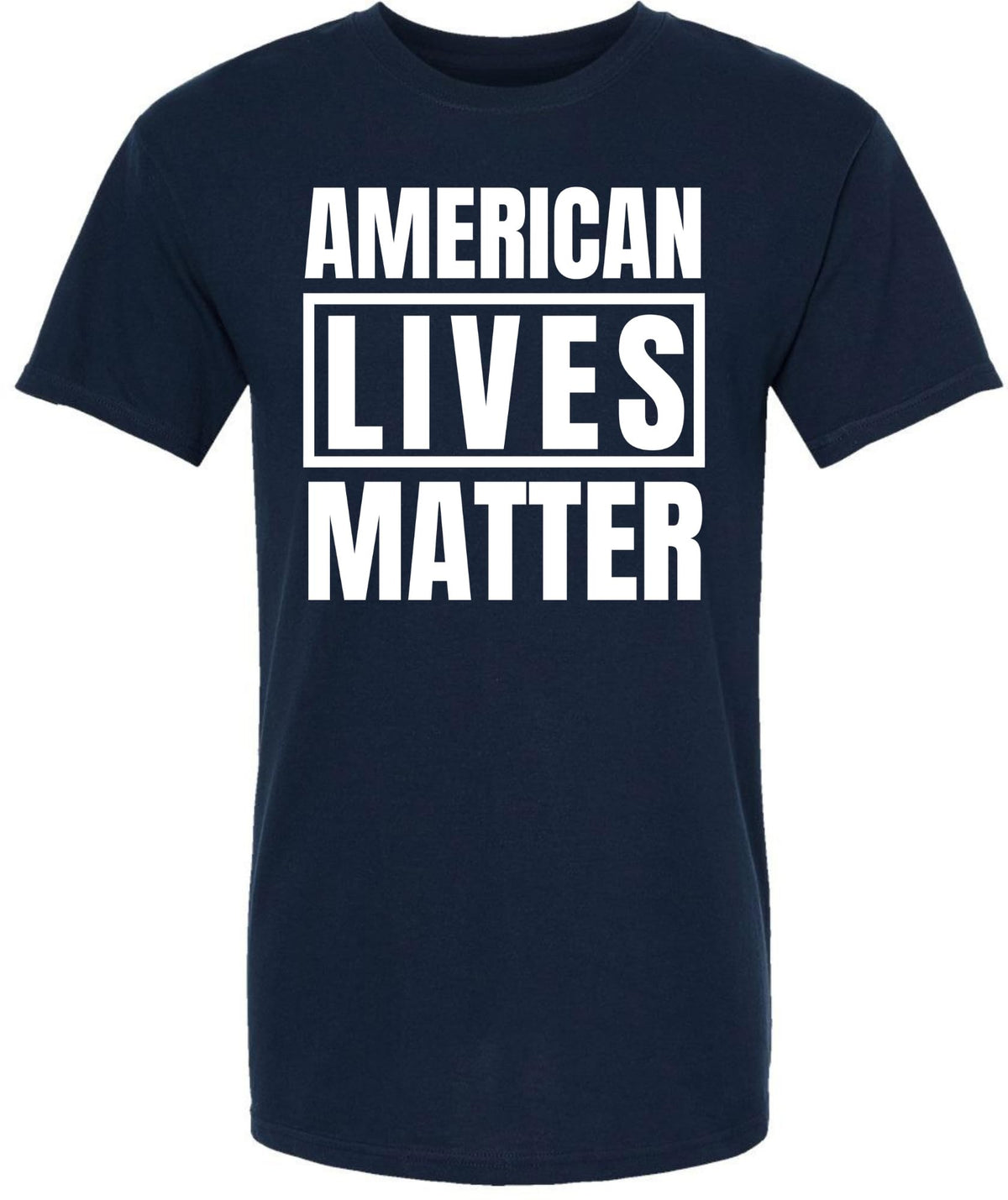 American Lives Matter T-Shirt Printed Patriotic Shirt USA Pride Cotton Unisex Crewneck Tee Shirt