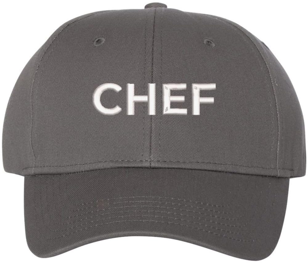 Chef Embroidered Baseball Hat | Professional Cook Head or Sous Culinary Expert Hat | Structured & Adjustable