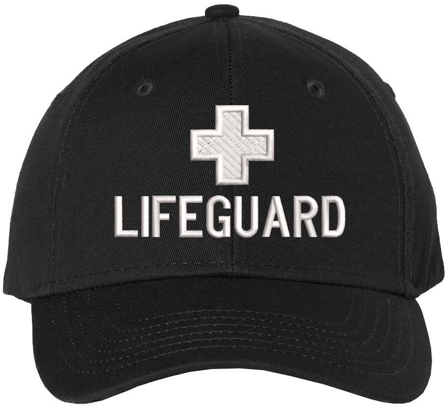 LIFEGUARD + Baseball Hat | Structured Life Guard Cross Beach Rescue Watch Pool Safety Duty Uniform Cap