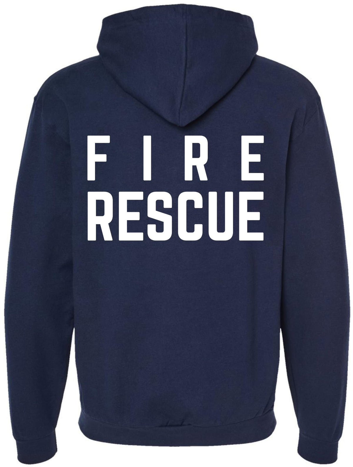 Fire Dept. Fire Rescue Full Zip Hoodie Firefighter Warm Double Side Print Hooded Zipper Sweatshirt for Men & Women
