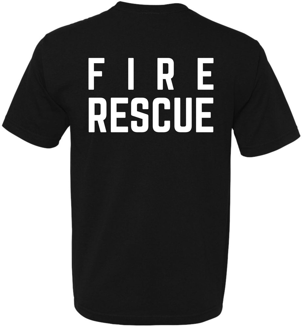Fire Dept. Fire Rescue T-Shirt | Firefighter First Responder Crewneck Double Side Tee Shirt