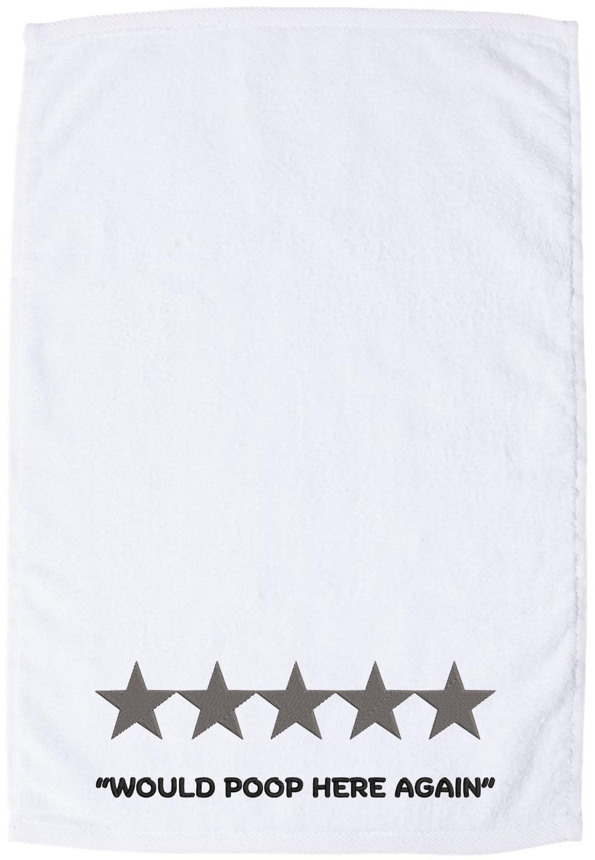 Funny Embroidered 100% Cotton Hilarious Sarcastic Graphic Hand Towel With Hemmed Edges
