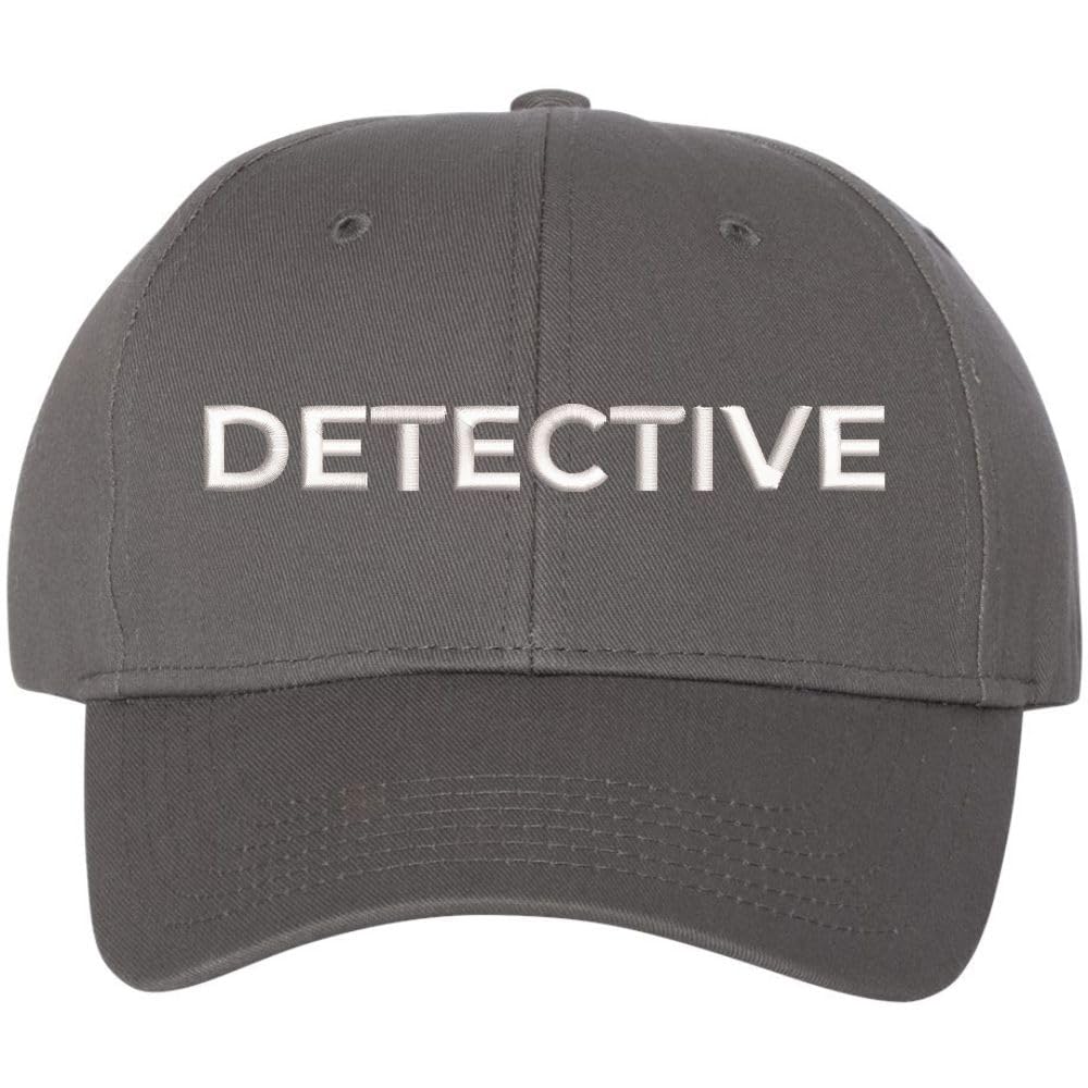 Detective Embroidered Text Baseball Cap | Investigator Agent Structured Hat for Men and Women