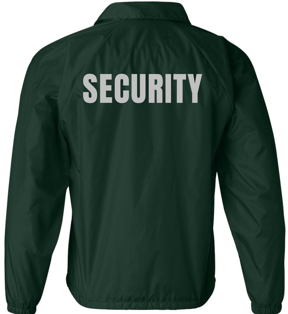 Security Jacket Double Sided Lightweight Coaches Guard Bouncer Windbreaker Coat