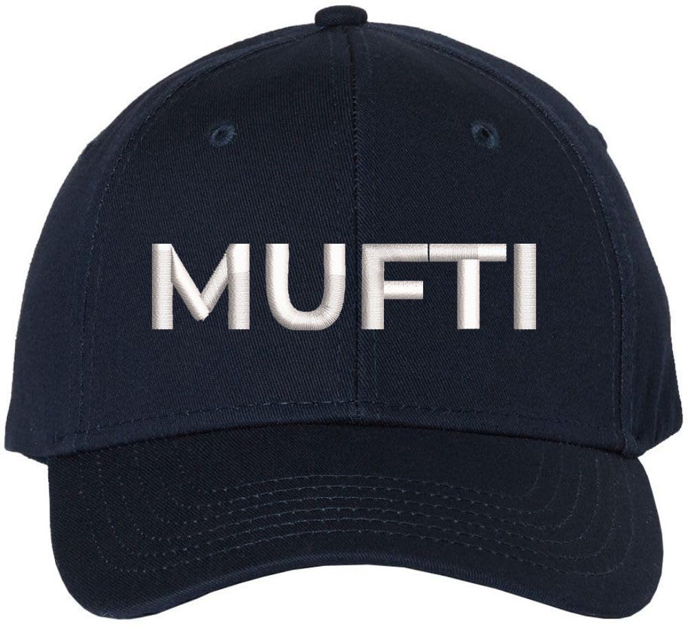 Mufti Embroidered Baseball Cap | Imam Text Faqih Islamic Men's Scholar Teacher Leader Hat