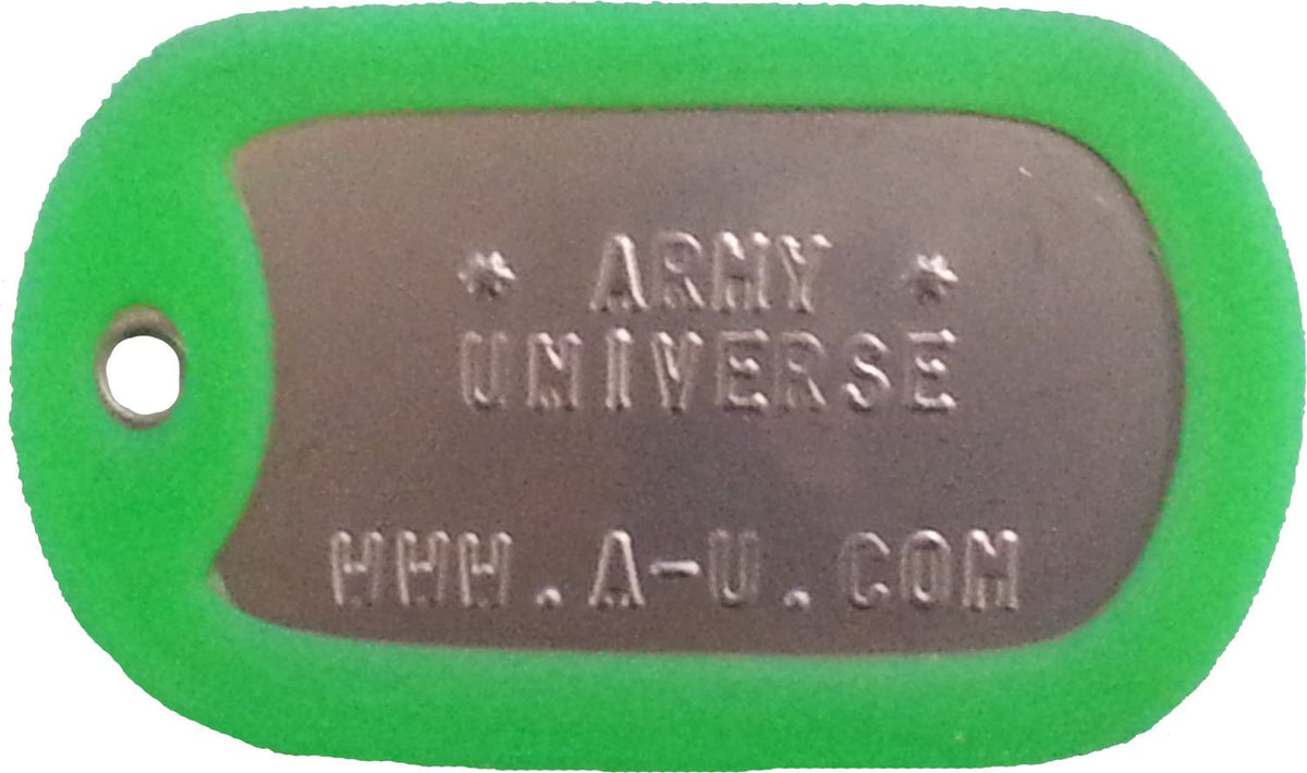 US Military Dog Tag Set - ID Matte Metal ID Dog Tags Necklace Complete Set with 2 Chains and 2 Silencers