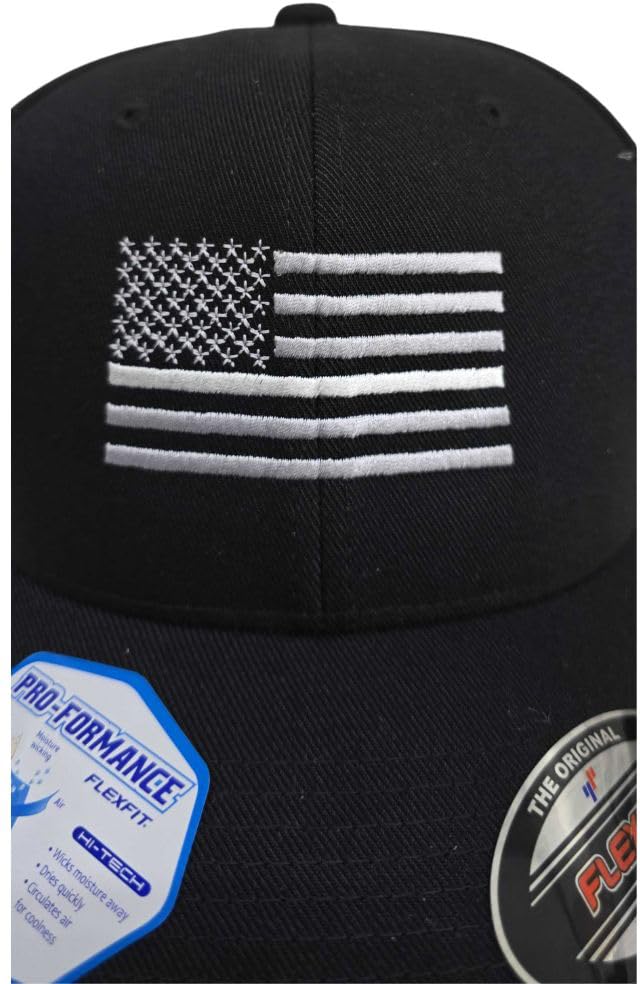 Thin White Line USA Flag Hat American Flag Baseball Cap | Support EMS EMT & First Responders