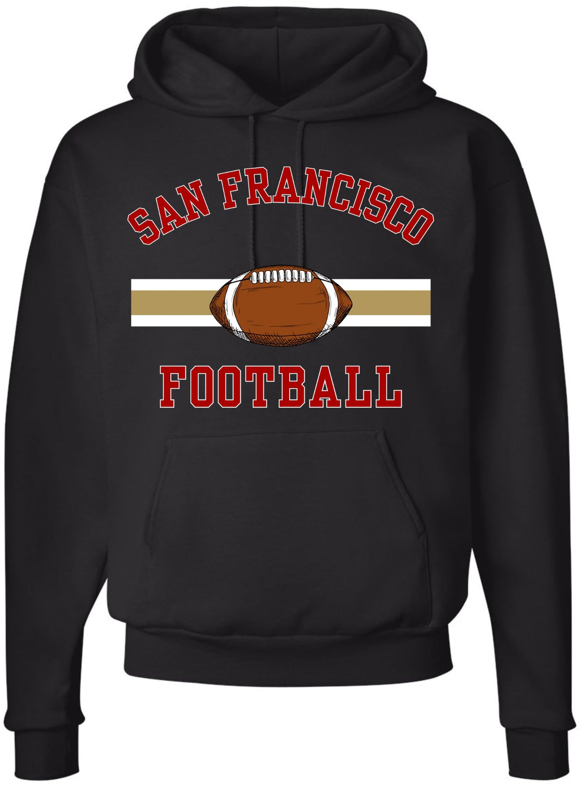 National Football US City League Teams Hooded Sweatshirt | USA Sports Fan Gameday Watching Stadium Hoodie