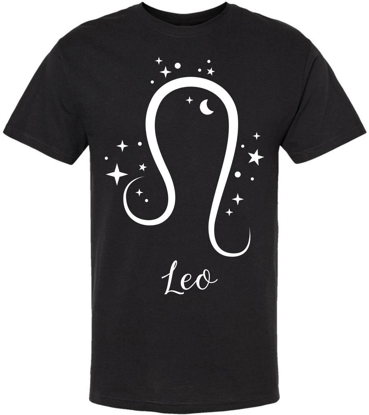 Zodiac Signs Printed T-Shirt | 100% Cotton Astrology Horoscope Monthly Symbols Designs Tee Shirt, Black