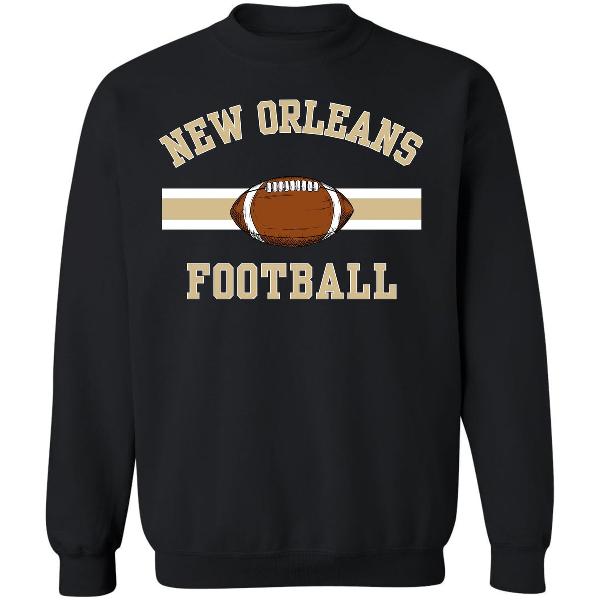 National Football US City League Teams Crewneck Sweatshirt | USA City Warm Sports Fan Gameday Pullover