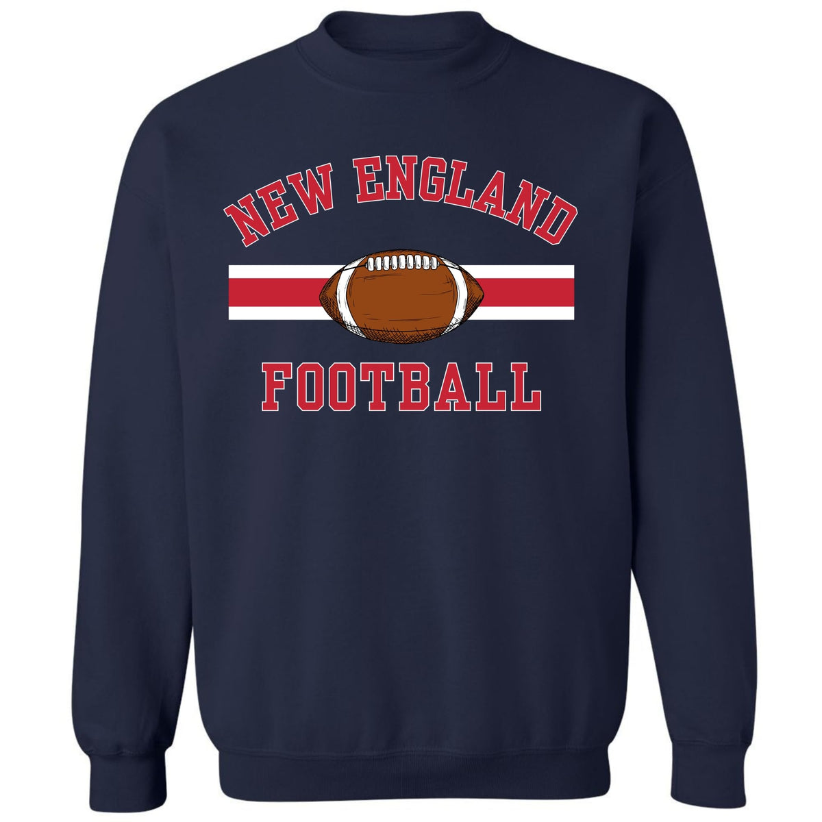 National Football US City League Teams Crewneck Sweatshirt | USA City Warm Sports Fan Gameday Pullover
