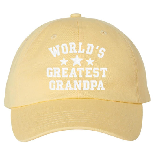World's Greatest Grandpa Soft Cotton Dad Hat Baseball Hat for the World's Best Grandpa
