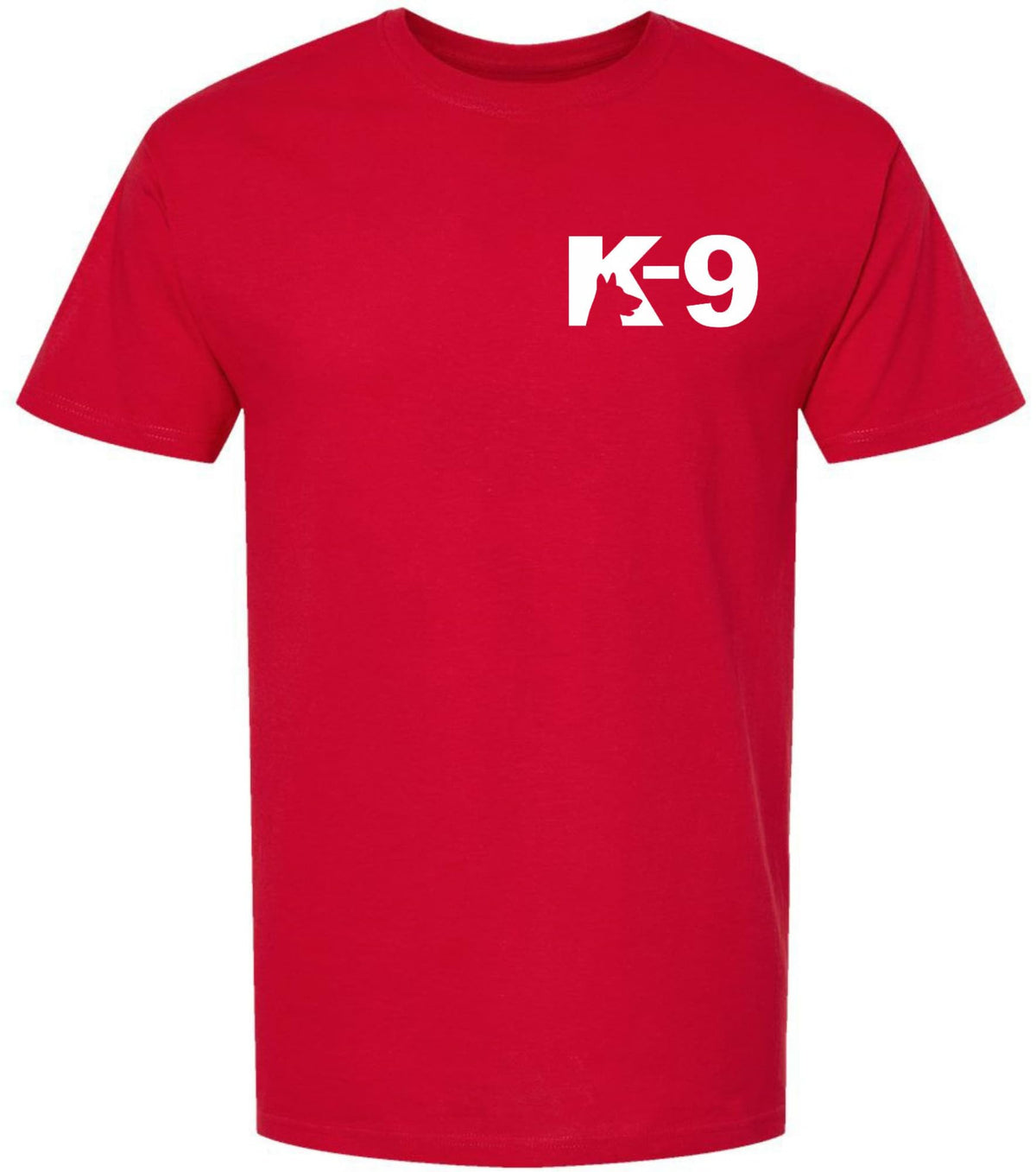 K9 Canine Bold Police Dog T-Shirt | Double Sided K-9 Law Enforcement Dogs Handler Tee Shirt