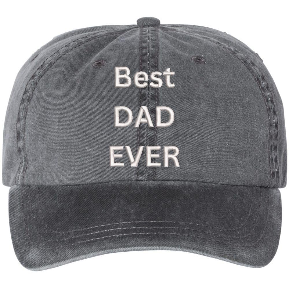 Best Dad Ever Vintage Dad Hat – Embroidered Adjustable Father’s Day Baseball Cap, Classic Gift for Dads