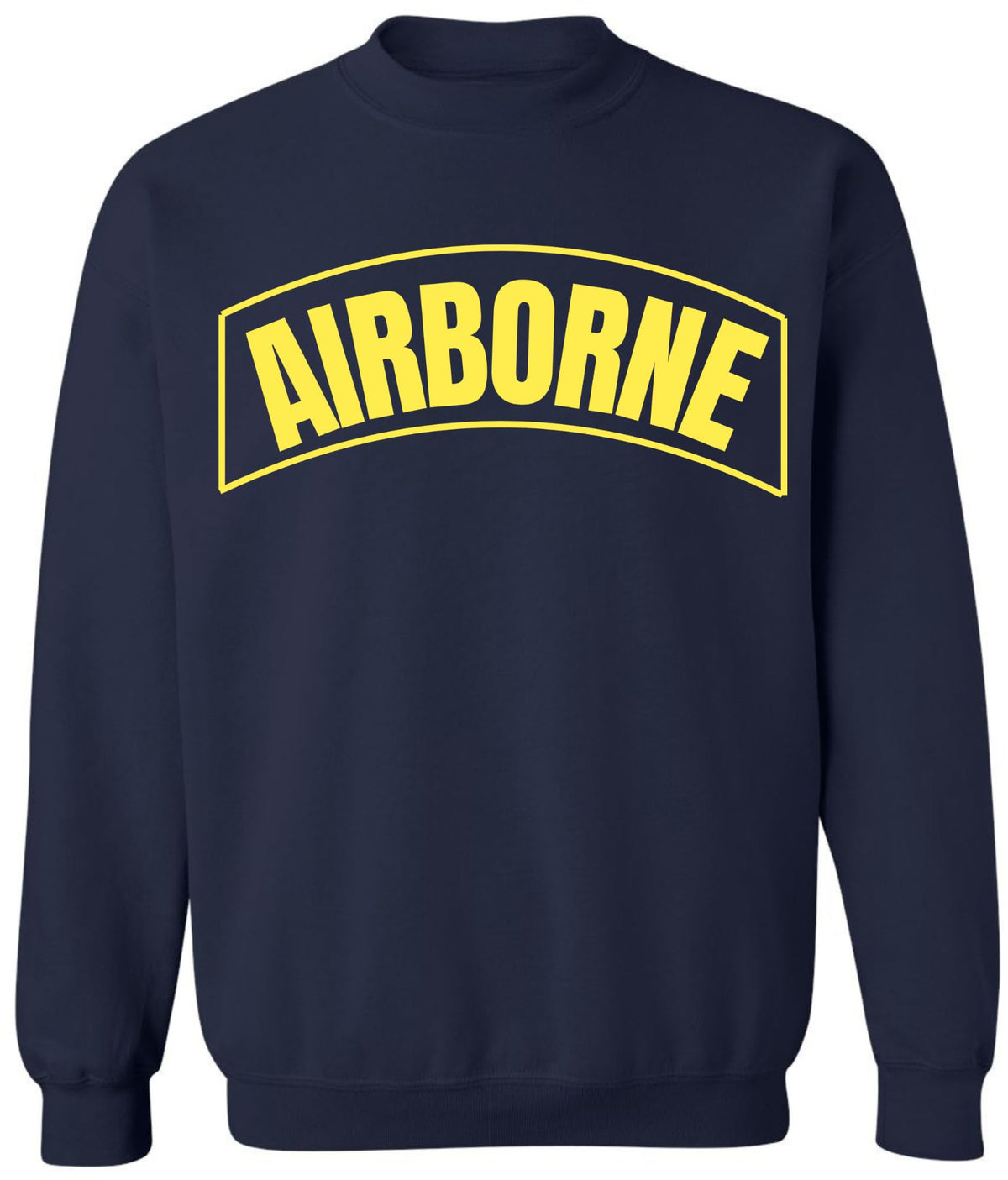 Airborne Military Crewneck Sweatshirt | U.S. Army Paratrooper Team Polycotton Crewneck Pullover