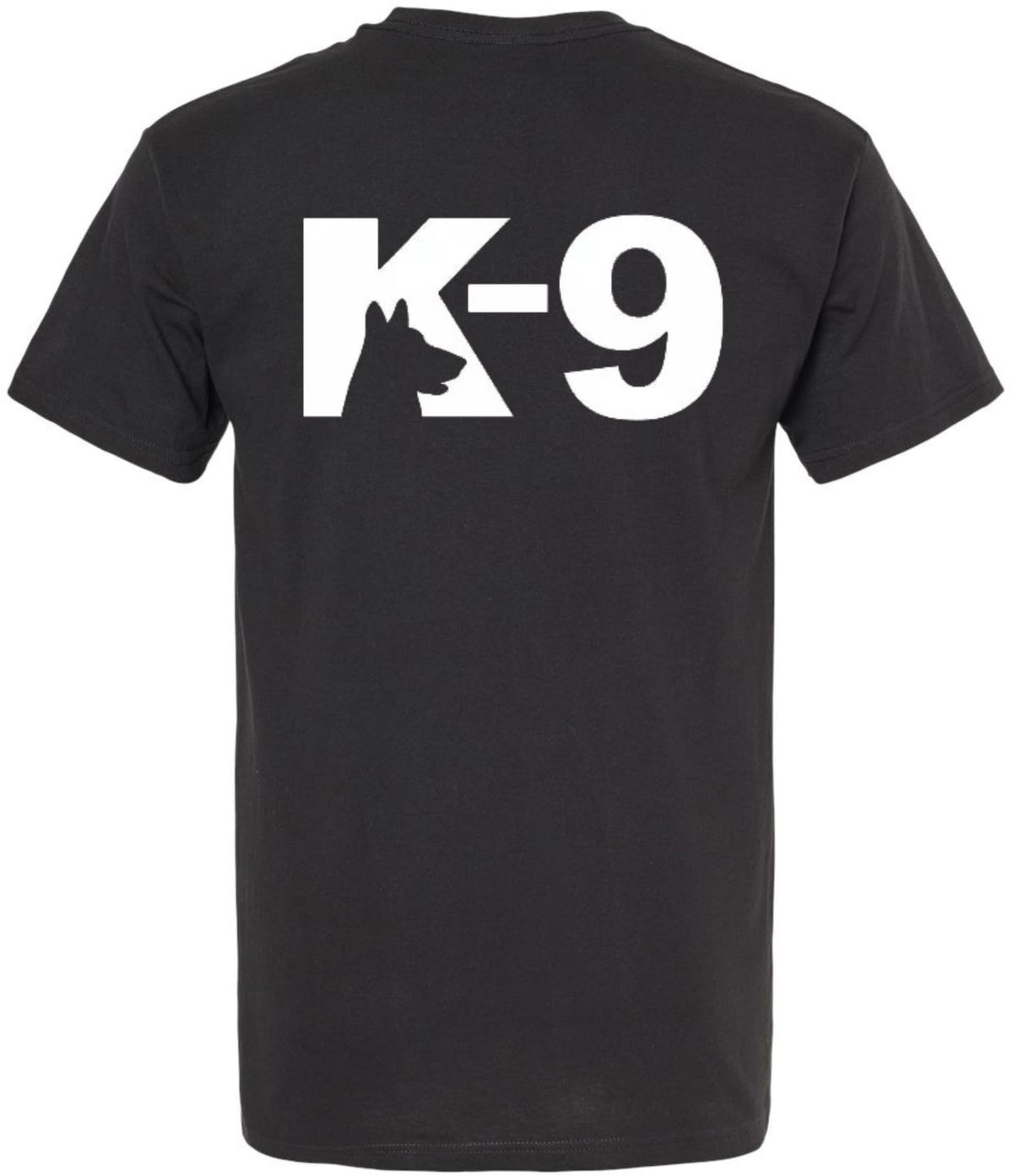 K9 Canine Bold Police Dog T-Shirt | Double Sided K-9 Law Enforcement Dogs Handler Tee Shirt