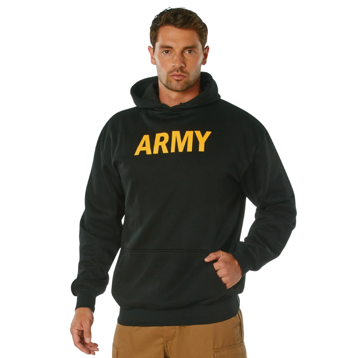 Rothco Army Printed Pullover Hoodie – PT Physical Training Hooded Sweatshirt