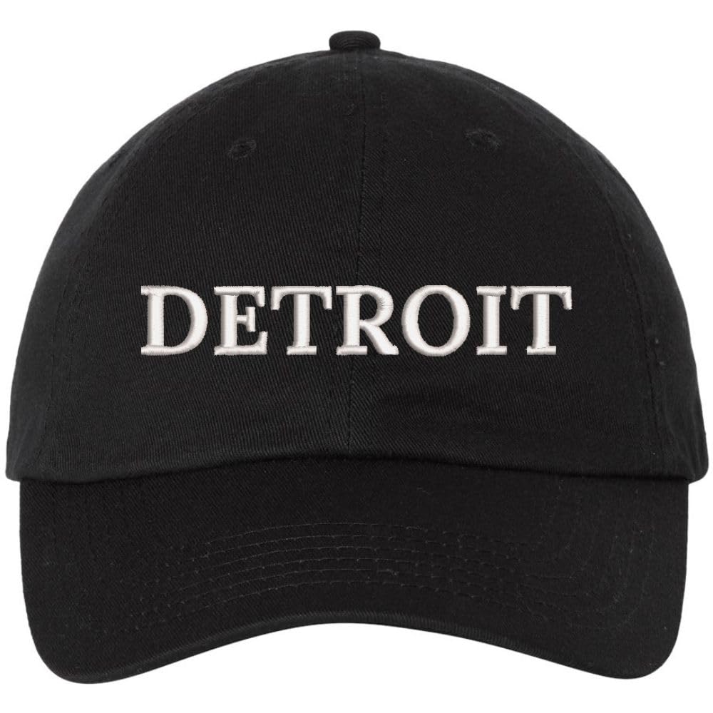 Detroit Dad Hat Classic Embroidered Proud Detroit Michigan 100% Cotton Adjustable Baseball Cap