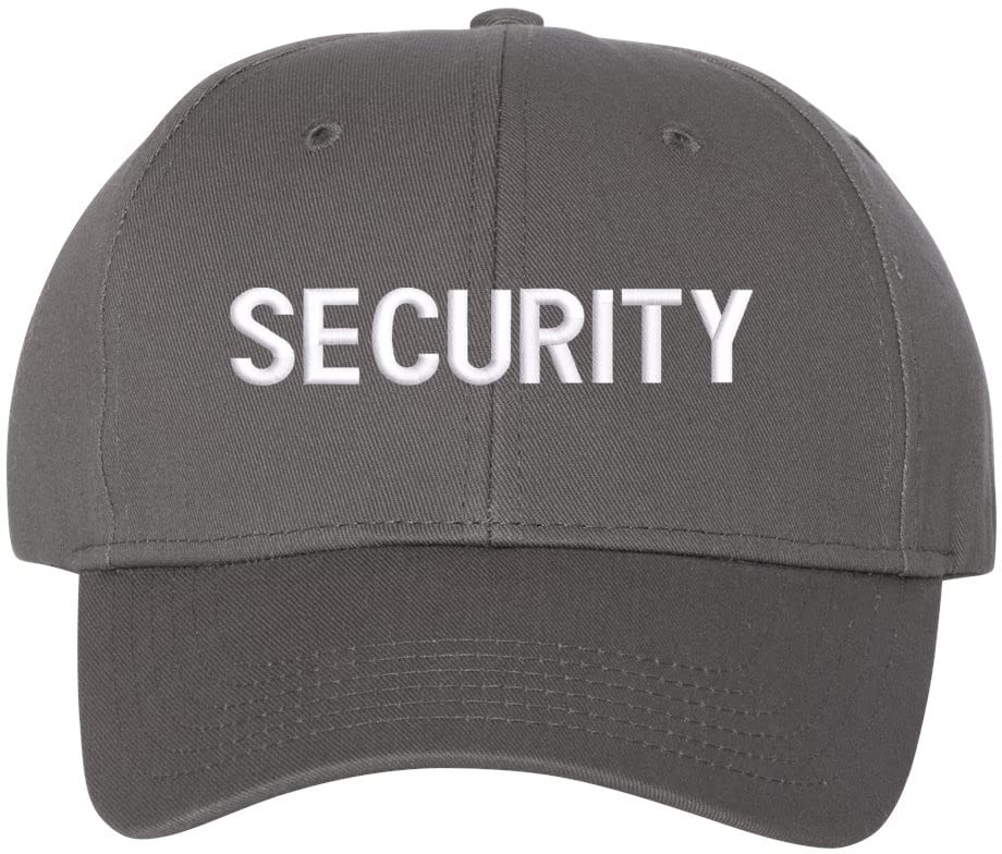 Security Baseball Hat | Embroidered Hat for Security Guard Uniform Officer Bouncer Bodyguard Cap for Men & Women