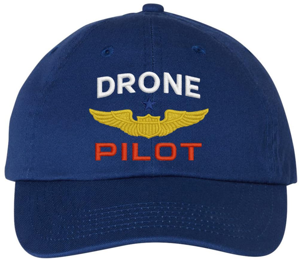Drone Pilot Wings Embroidered Baseball Hat Drone Operator Expert Pilots Dad Cap