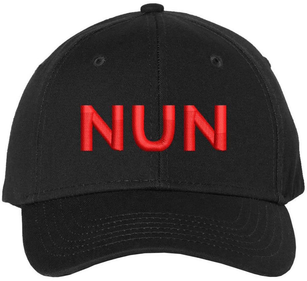 Nun Embroidered Baseball Cap | Sister Holy Women Text Church Christian Structured Hat