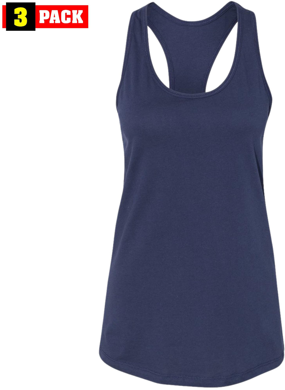 Jersey Racerback Tank Top Set | Relaxed Fit Athletic Running Yoga Tanks Tops, Womens, 3 Pack