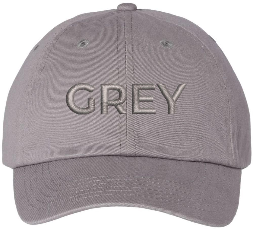 Color Text Embroidered Dad Hat Adjustable Matching Color Rush Tone on Tone Baseball Cap
