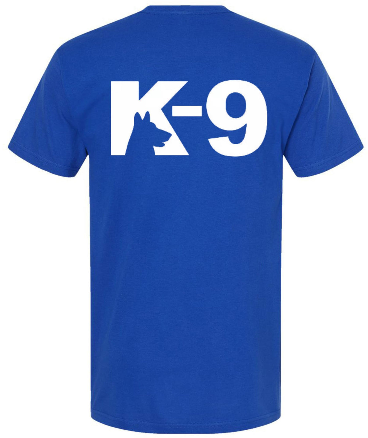 K9 Canine Bold Police Dog T-Shirt | Double Sided K-9 Law Enforcement Dogs Handler Tee Shirt