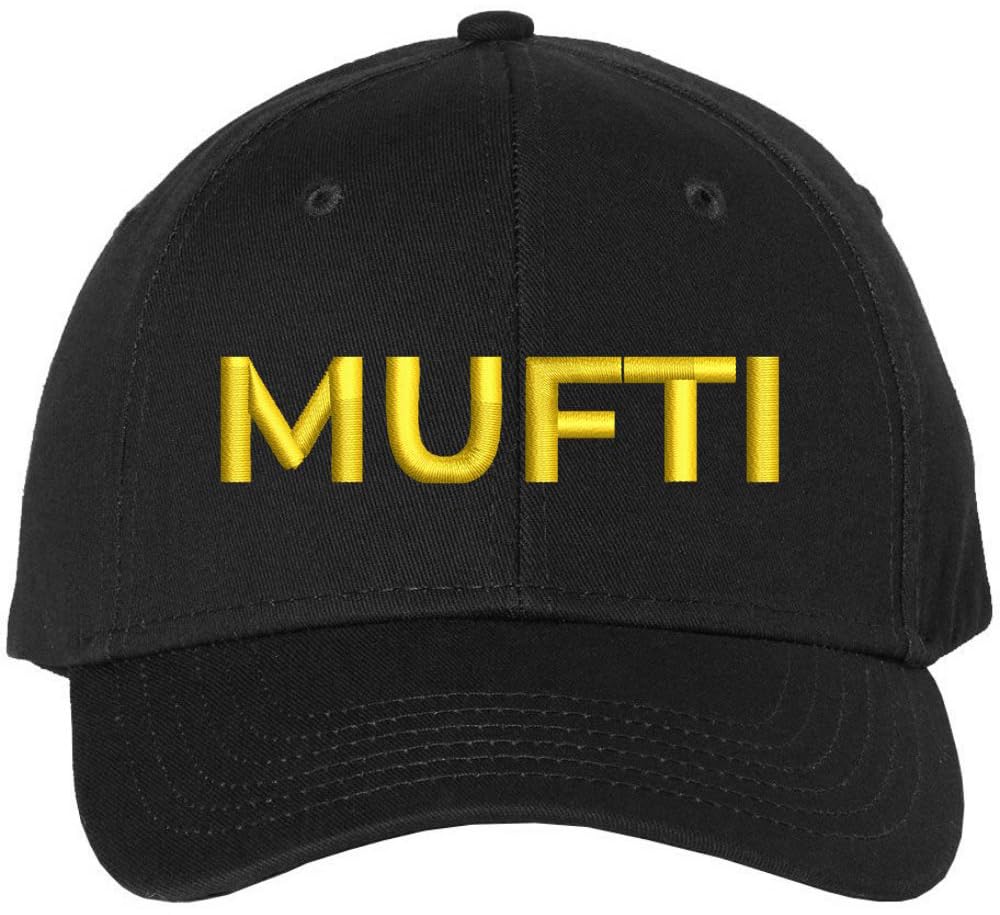 Mufti Embroidered Baseball Cap | Imam Text Faqih Islamic Men's Scholar Teacher Leader Hat