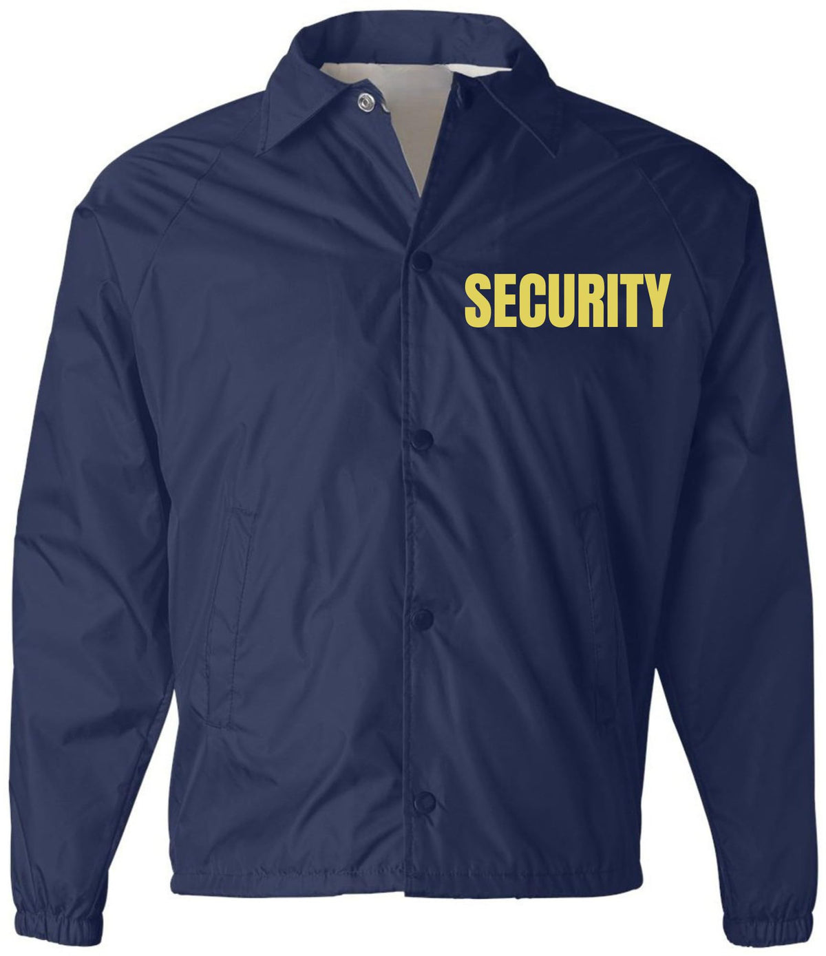 Security Jacket Double Sided Lightweight Coaches Guard Bouncer Windbreaker Coat