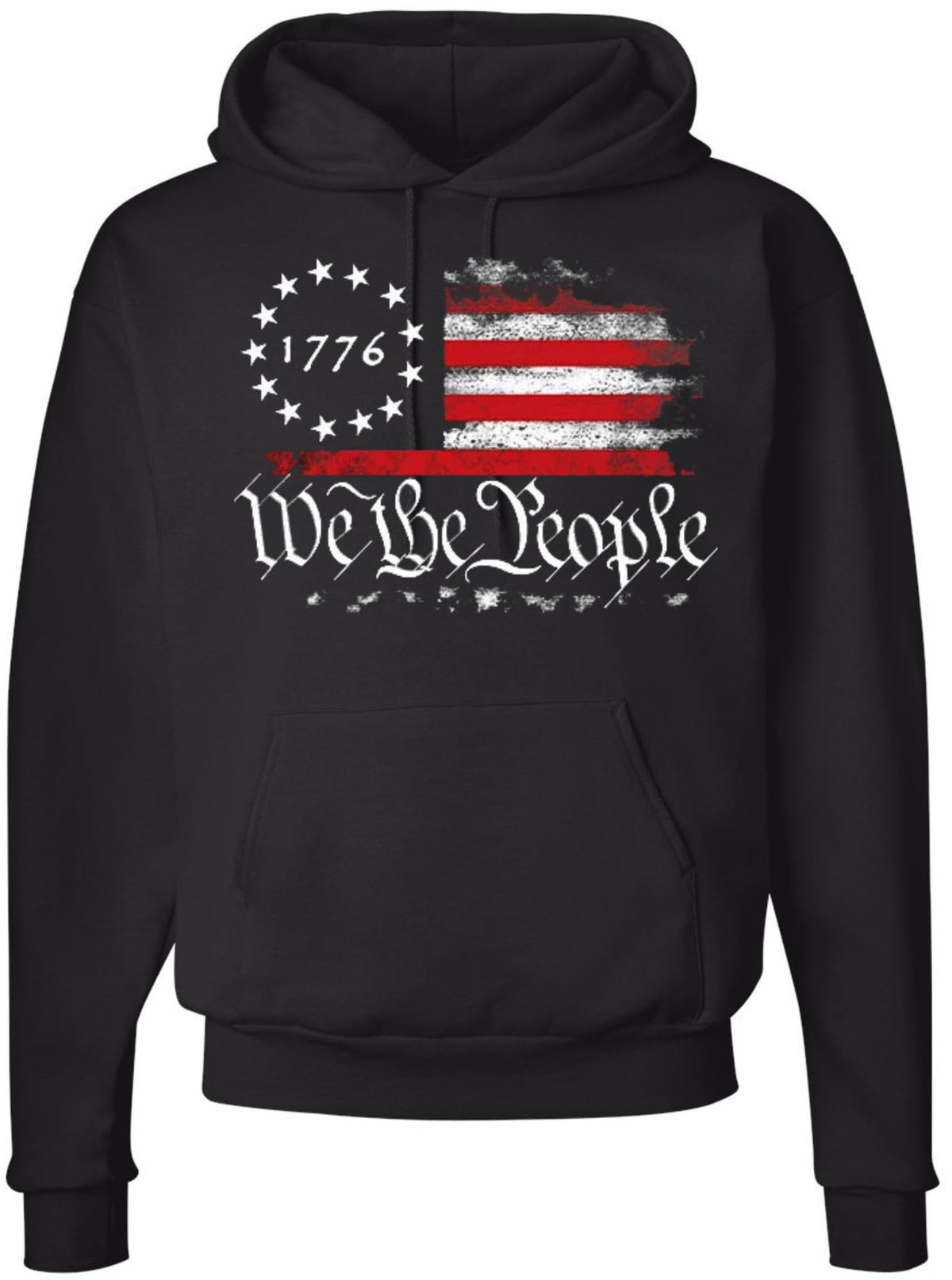 We the People 1776 Distressed US Flag T-Shirt | USA Independence Day Patriotic Short Sleeve Tee