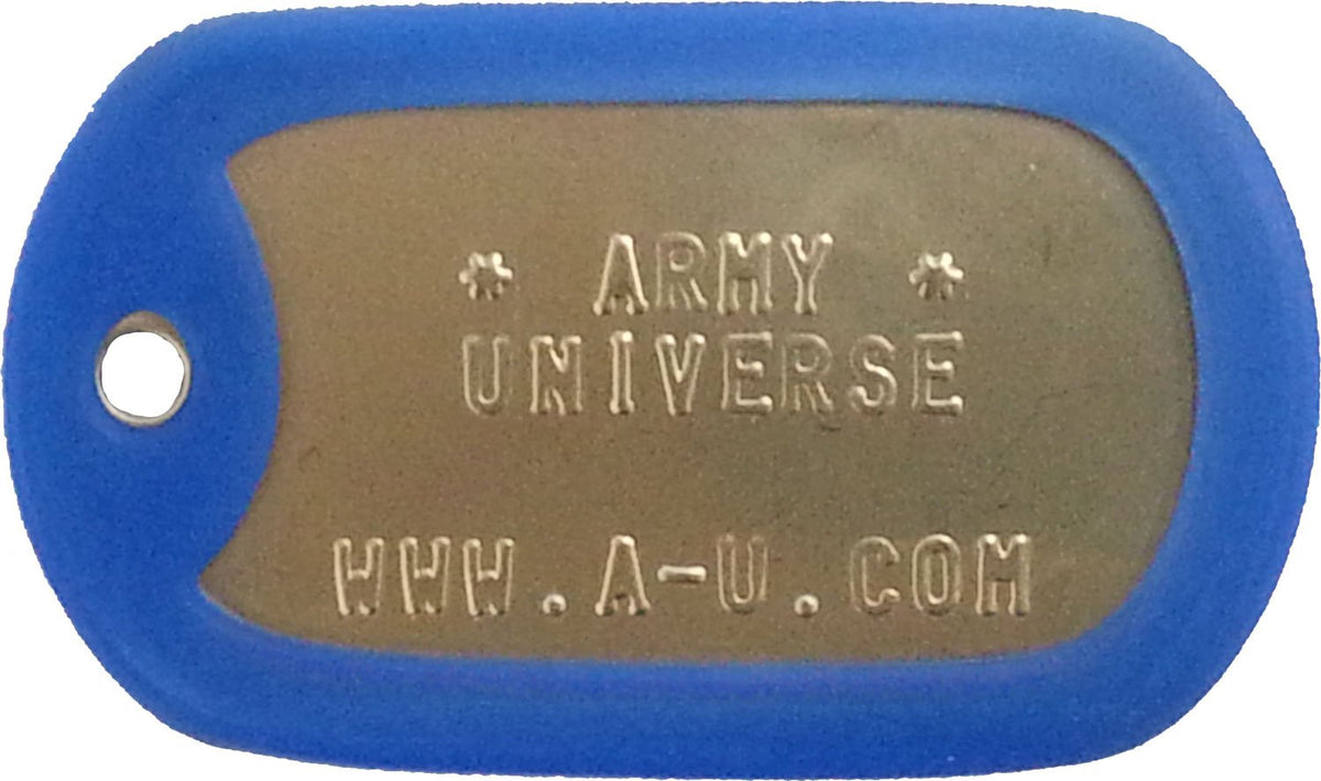 US Military Dog Tag Set - ID Matte Metal ID Dog Tags Necklace Complete Set with 2 Chains and 2 Silencers