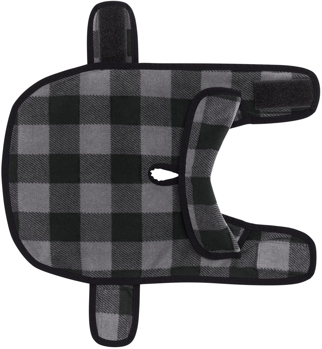 Warm Microfleece Pet Fleece Jacket Buffalo Plaid Flannel Dog Coat | Adjustable Soft Winter Puppy Sweater Vest