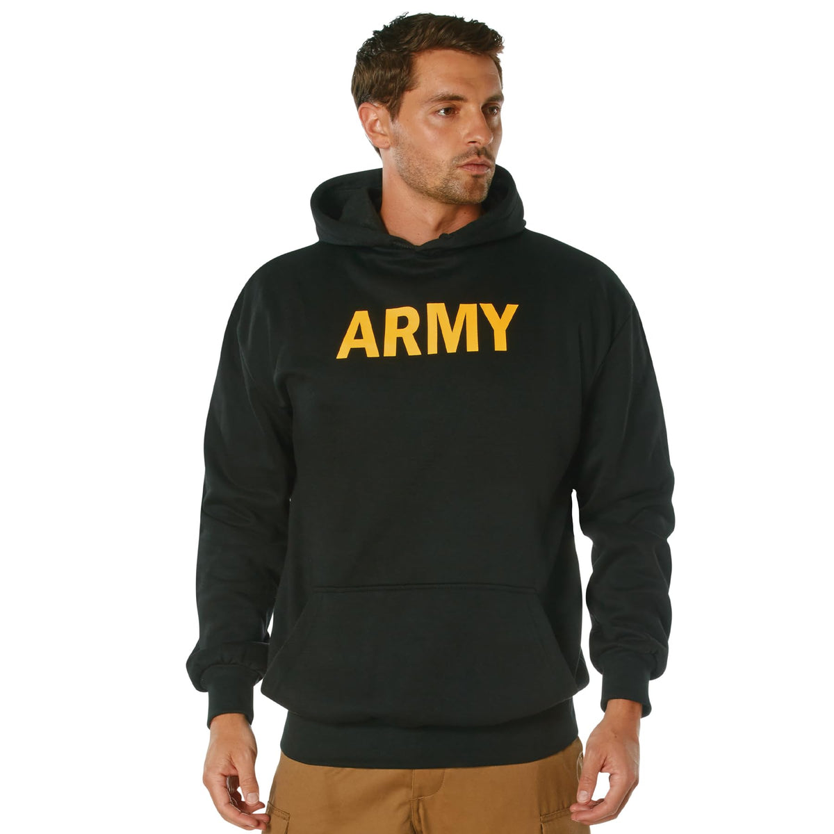 Rothco Army Printed Pullover Hoodie – PT Physical Training Hooded Sweatshirt