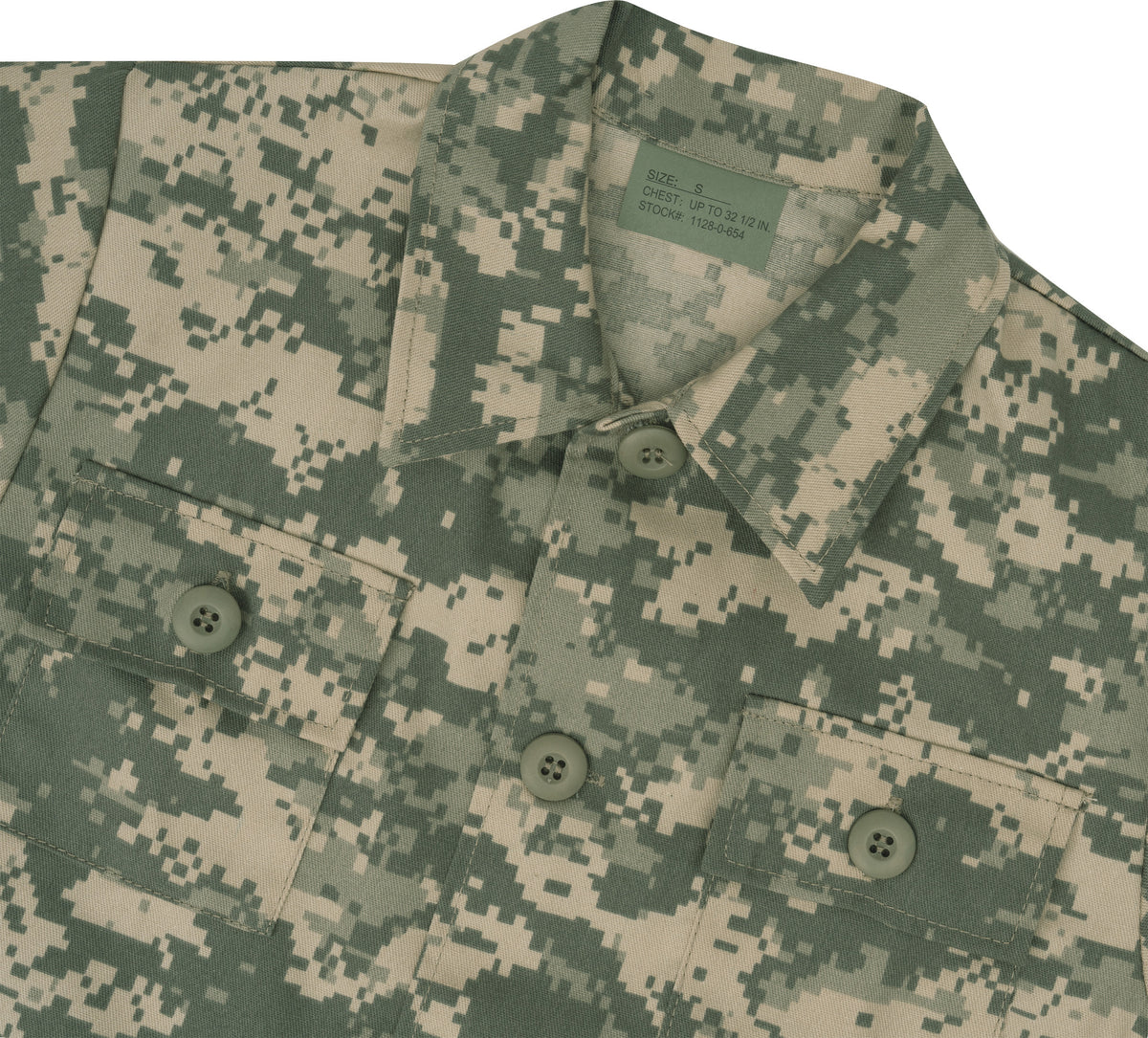 Kids ACU Digital Camouflage - Military BDU Shirt