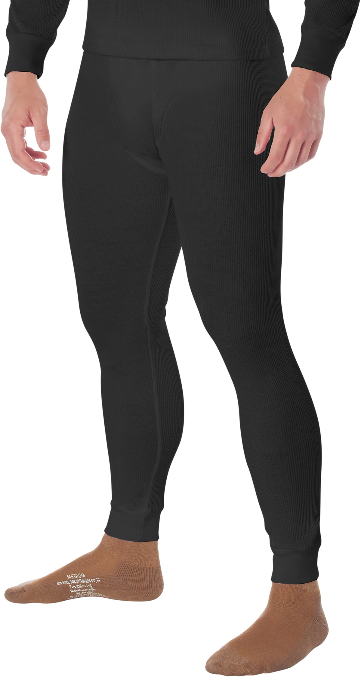 Black - Cold Weather Thermal Knit Underwear Pants