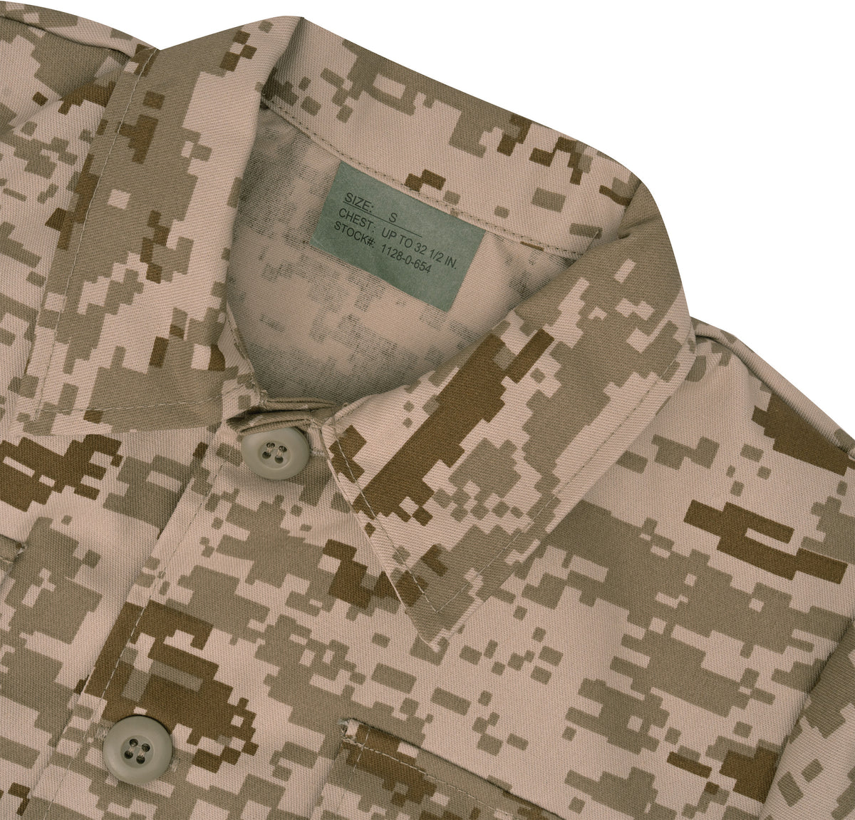 Desert Digital Camouflage - Kids Military BDU Shirt