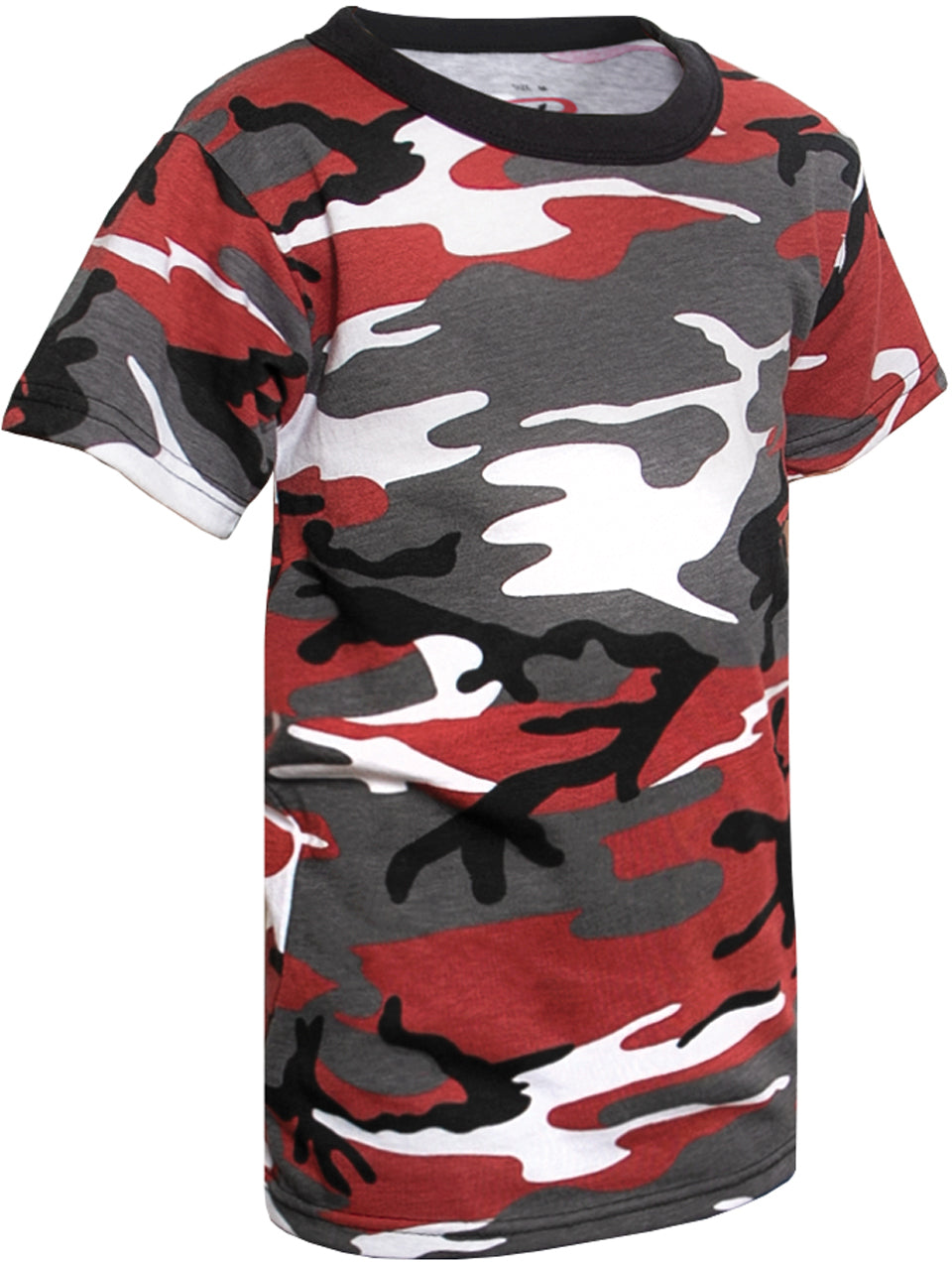 Red Camouflage - Tactical Short Sleeve T-Shirt - Youth