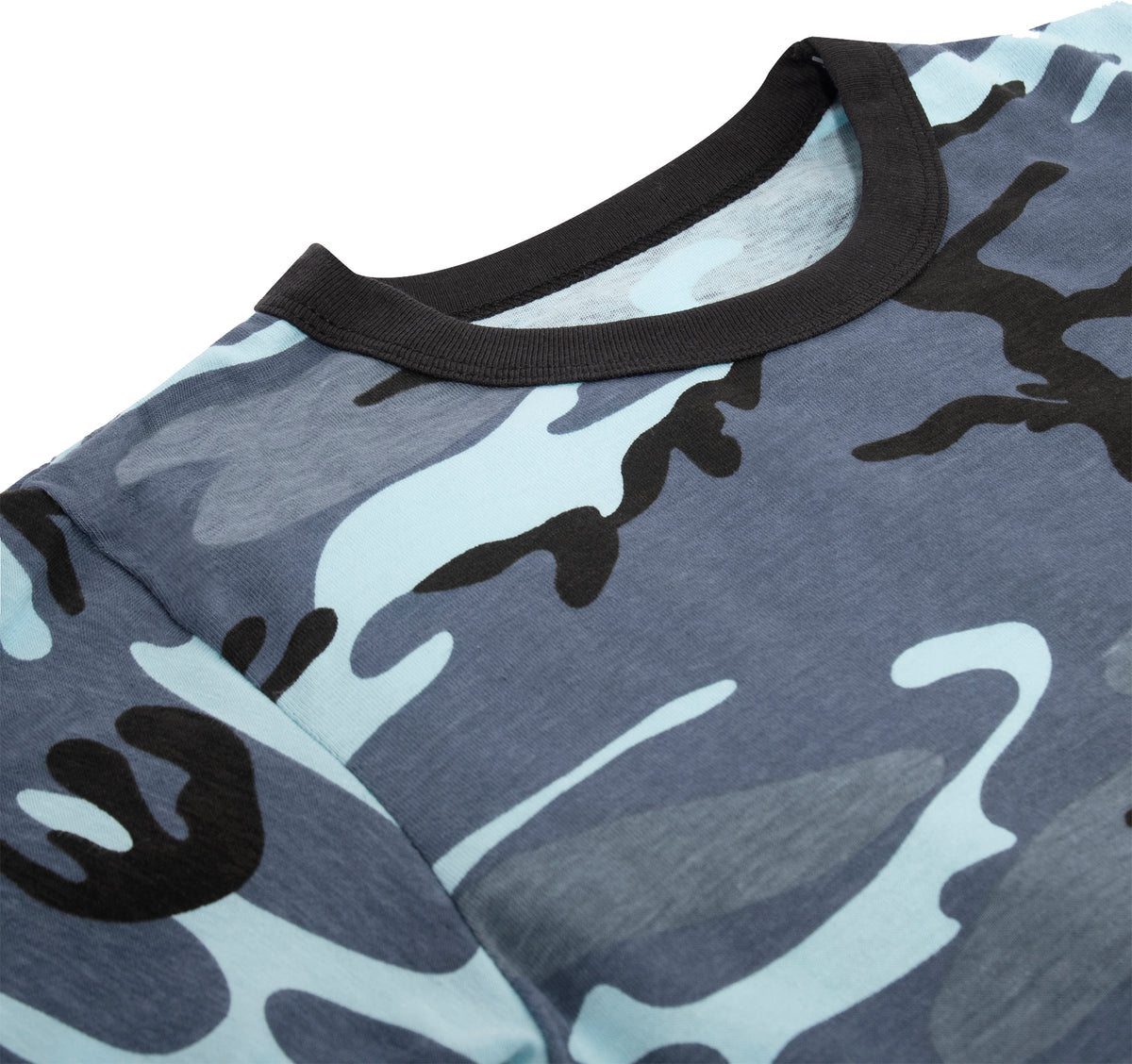 Sky Blue Camouflage - Kids Military T-Shirt