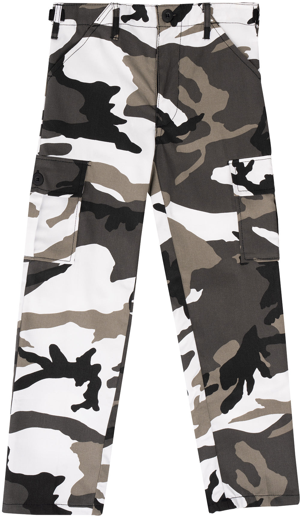 City Camouflage - Tactical BDU Cargo Pants - Poly/Cotton Twill - Zipper Fly - Kids