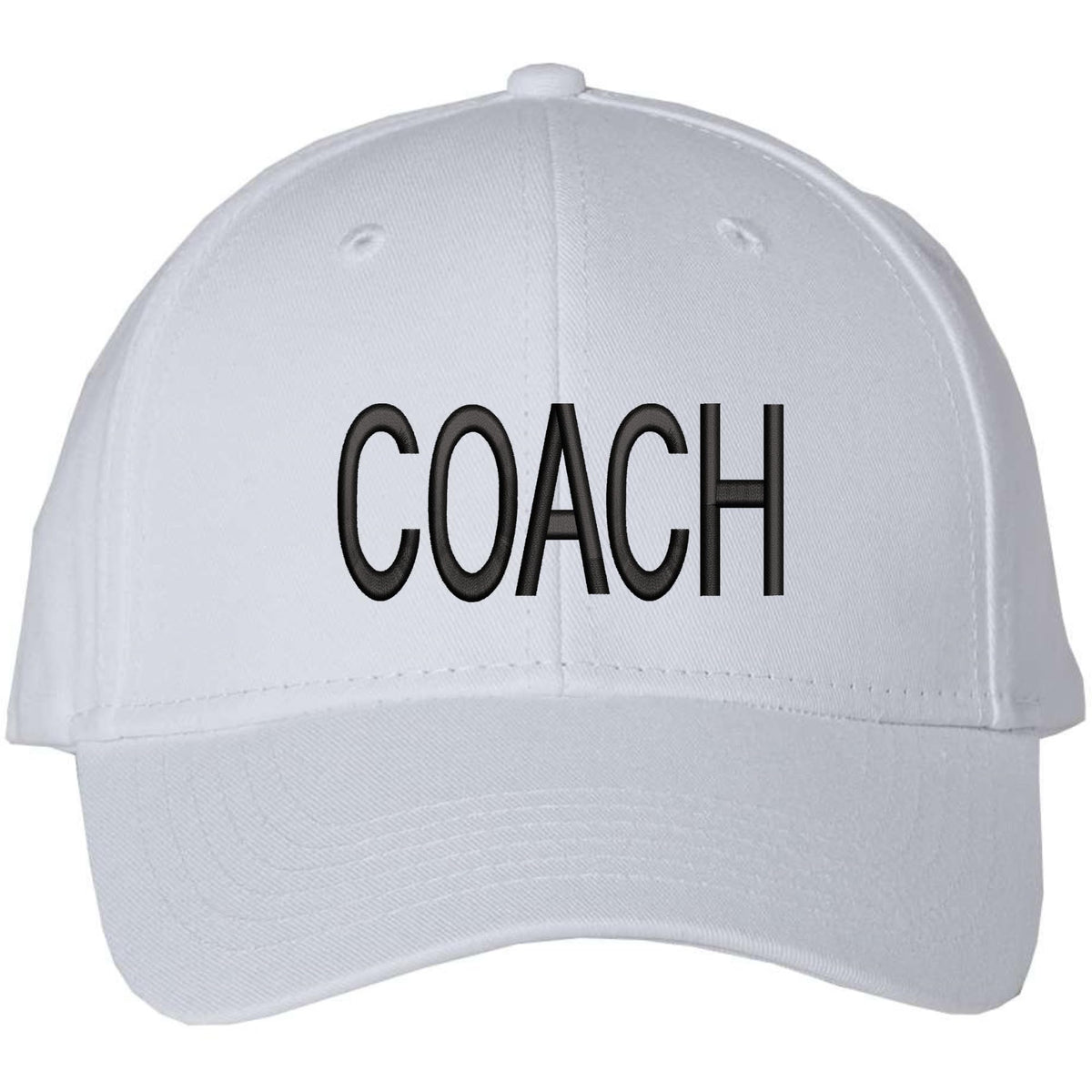 COACH Baseball Hat Embroidered Uniform Sports Cap for Head & Assistant, Adjustable for Men & Women Coaches
